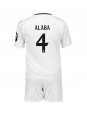 Real Madrid David Alaba #4 Hjemmedraktsett Barn 2024-25 Korte ermer (+ bukser)